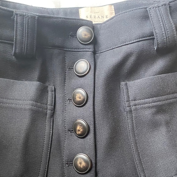 Sezane 'Chuck' Button Front Trousers NWT - Picture 11 of 12